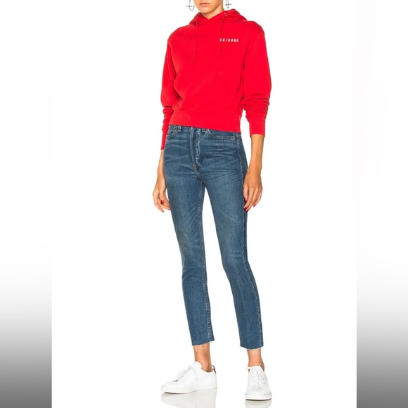 Re/done originals high rise ankle crop in medium vintage size 26 - Picture 2 of 7